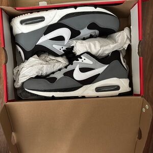 Nike Black and Gray Air Max Sneakers